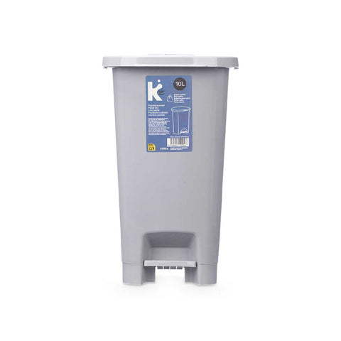 Papelera 10 Litros Pedal Gris