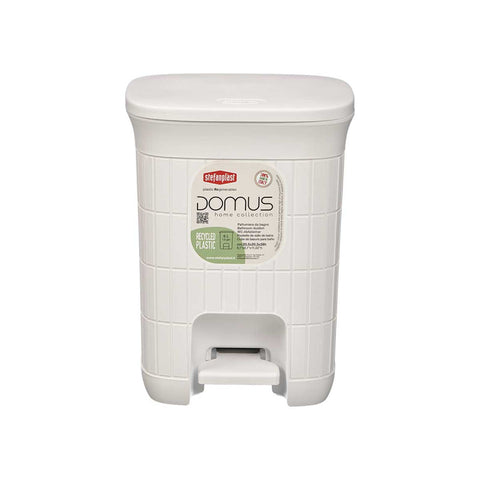 Papelera Domus Pequeña Blanca 6L
