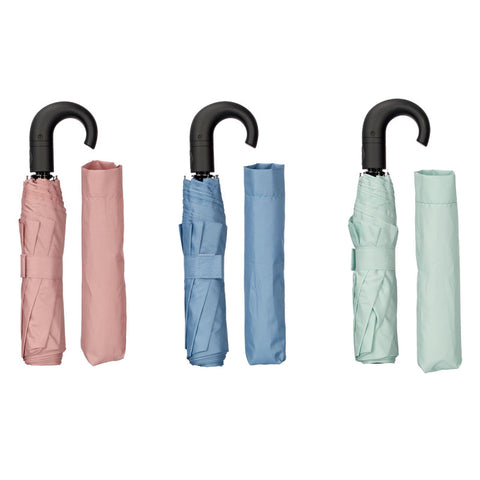 Paraguas Plegable Curvo Automático surtido colores pastel