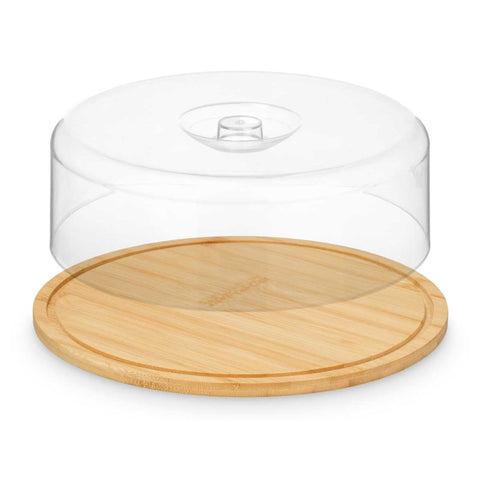 Quesera Redonda Bambú 26x8,5cm