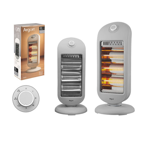 Radiador Halógeno 400W 800W 1200W Gris Argón