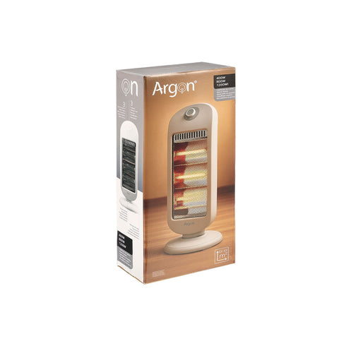 Radiador Halógeno 400W 800W 1200W Gris Argón