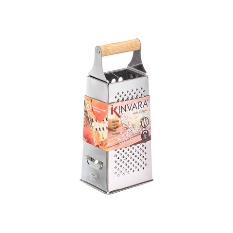 Rallador Acero Cónico Mango Bambú