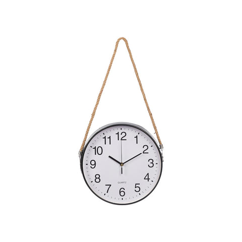 Reloj Pared Cuerda para Colgar Negro 30cm