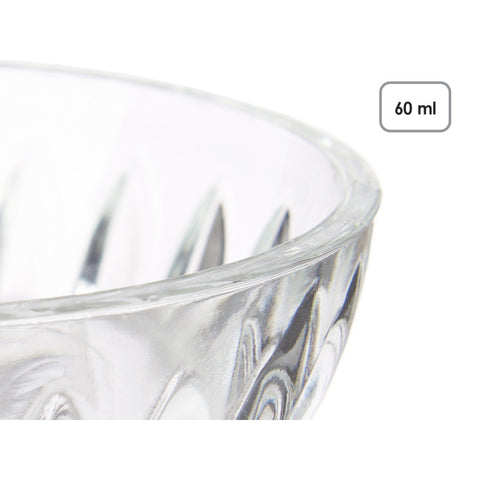 Pack 6 Salseros de Vidrio Redondos 60ml