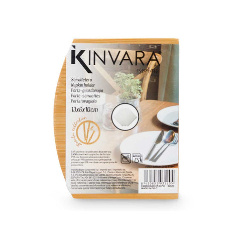 Servilletero Vertical Bambú