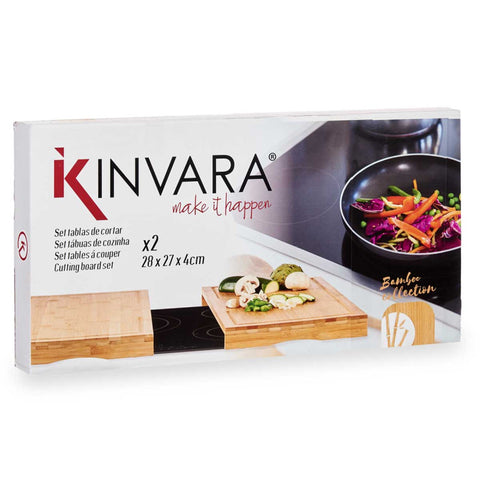 Set 2 Tablas Bambú Vitro Cocina 28cm