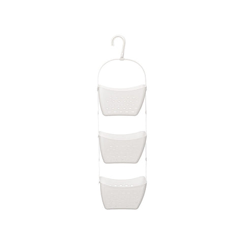Set 3 Cestas Organizadoras Baño Colgar Blanca