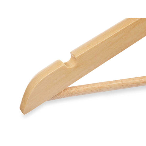 Set 3 Perchas Madera Natural
