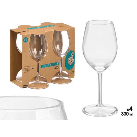 Set 4 Copas 330ml Acrílico