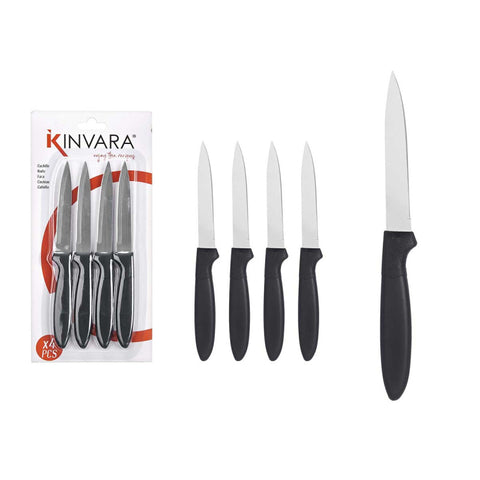 Set 4 Cuchillos Clásicos Negros