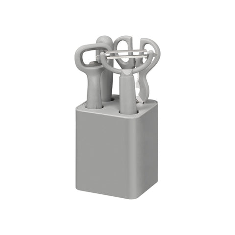 Set 5 Piezas Utensilios de Cocina Gris