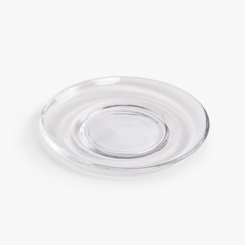 Pack 6 Tazas de Vidrio Café 175ml con Plato