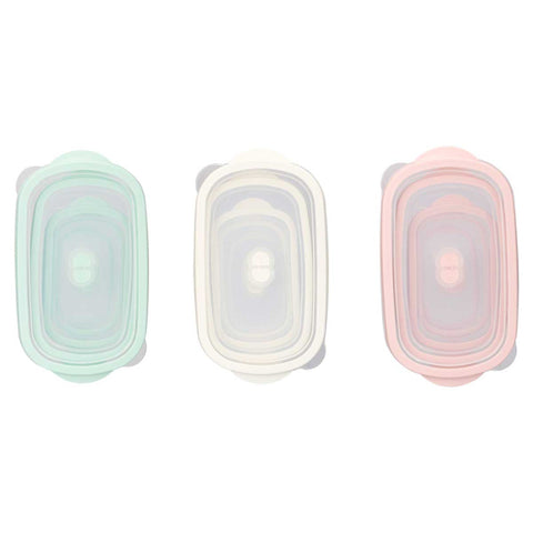 Set 5 Fiambrera surtido 3 colores 200-400-800-1750-2800ml