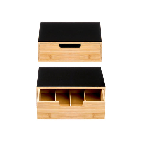 Soporte Cafetera Portacápsulas Bambú 30cm