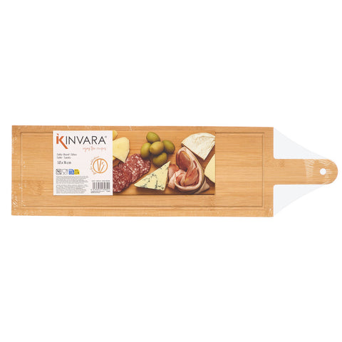 Tabla Bambú 14x50cm Mango y Patas