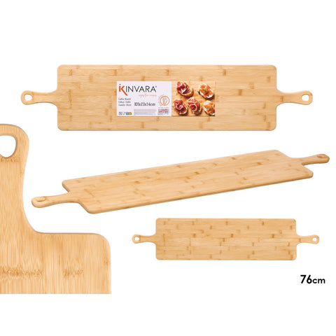 Tabla Servir 2 Asas Bambú 101cm
