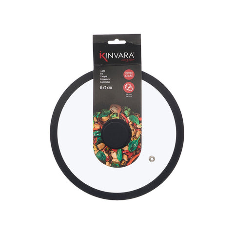 Tapa Cristal Silicona 24cm Diámetro