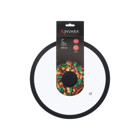 Tapa Cristal Silicona 28cm Diámetro