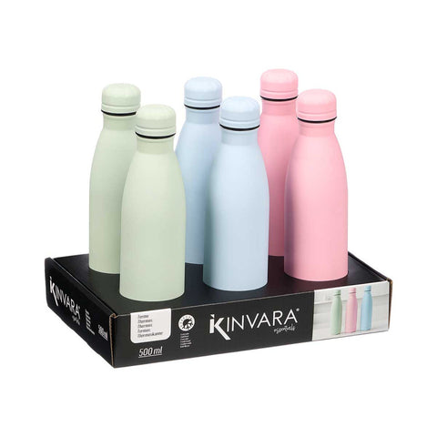 Termo Acero Inoxidable Botella 3 Colores 500ml