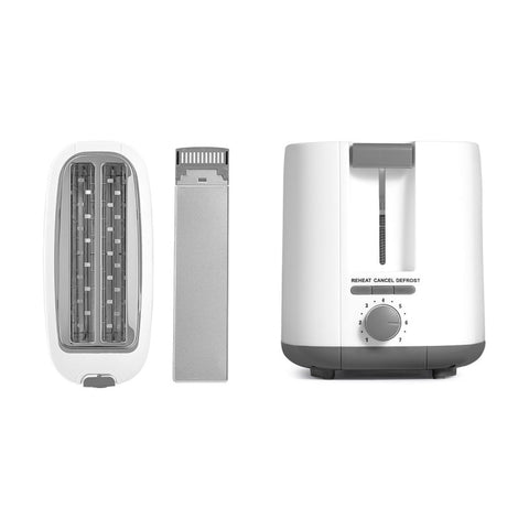 Tostadora Doble Larga Blanca 1400W Argón