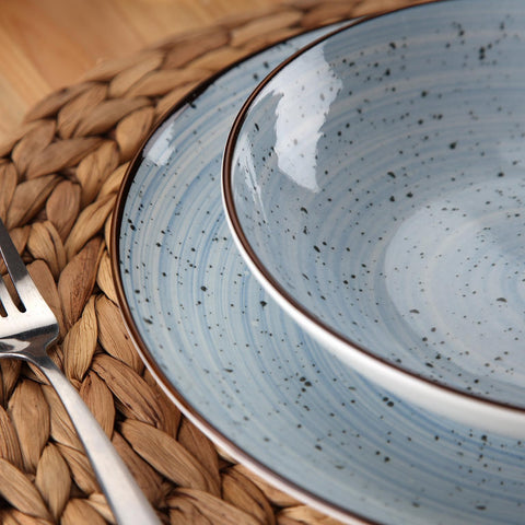 Vajilla 18 Piezas Lua Azul Cerámica Versa