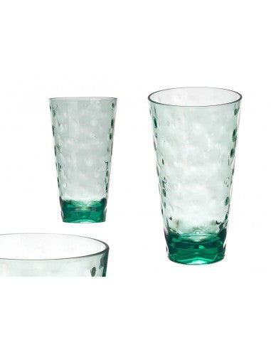 Vaso Plástico Puntos 580ml Verde