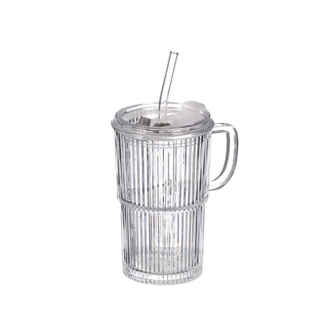 Vaso Asa Tapa Pajita 430ml