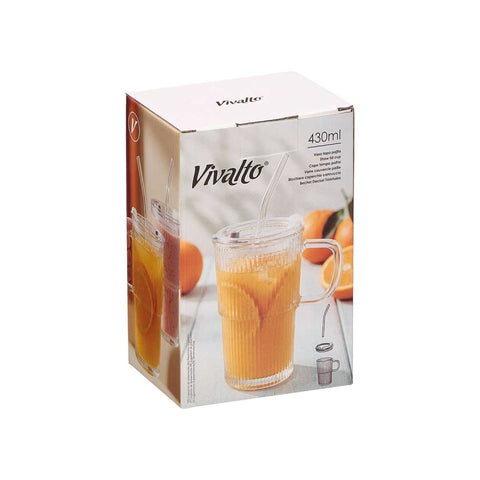 Vaso Asa Tapa Pajita 430ml