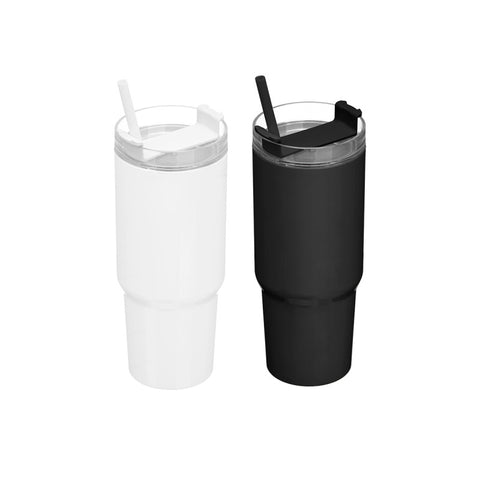Vaso Pajita 450ml surtido Blanco Negro