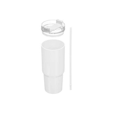 Vaso Pajita 450ml surtido Blanco Negro