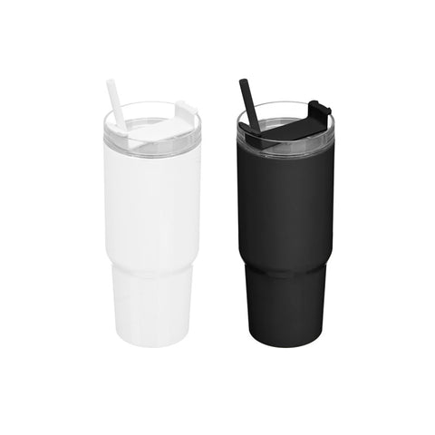 Vaso Pajita 750ml surtido Blanco Negro