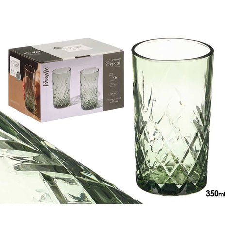 Vaso Troquelado 380ml Verde