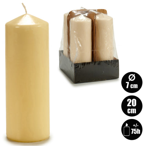 Vela Taco Crema 20cm +/- 75h