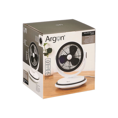 Ventilador Giratorio Soporte 35W Bicolor Argón