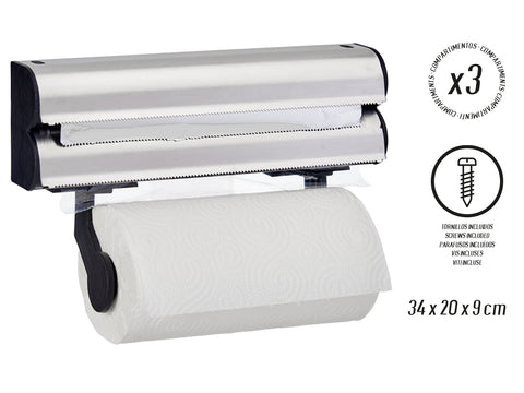 Portarrollos Doble Metal 34cm