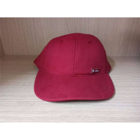 Gorra de Algodón Roja Lisa