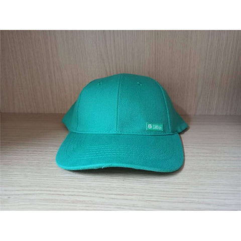 Gorra de Algodón Verde Lisa
