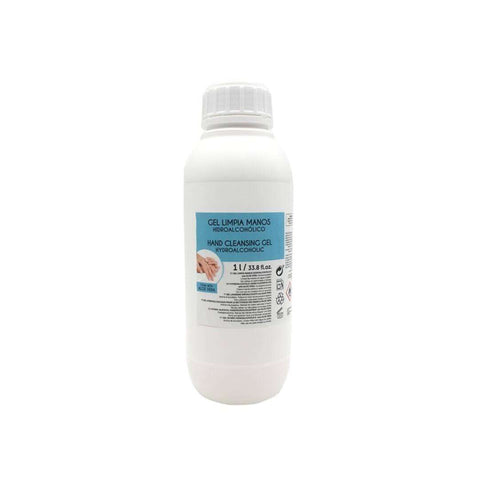 Botella de 1 Litro - Gel Desinfectante Hidroalcohólico Limpia Manos con Aloe Vera