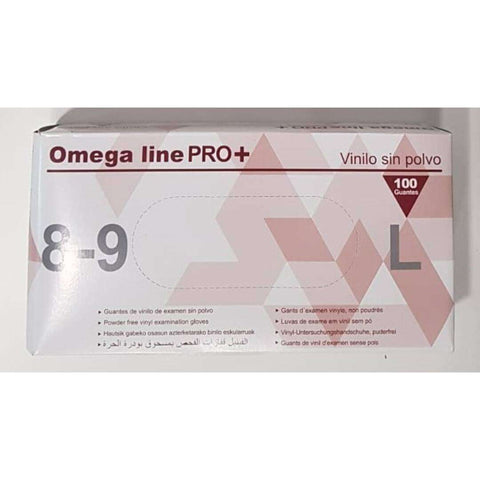 Guantes Omega Line PRO+ (Vinilo sin polvo) L