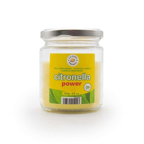 Vela Citronela Tarro Cristal 130 g