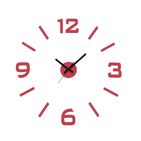Reloj Pegatina Rojo